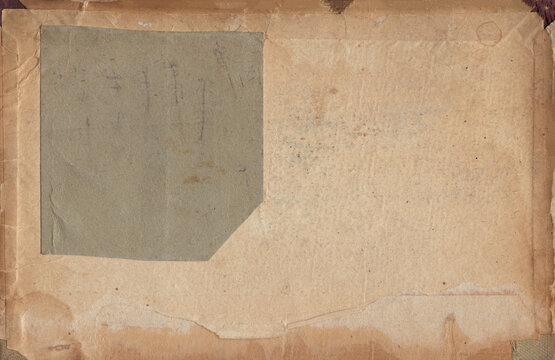 Vintage background of old ancient torn paper texture isolated