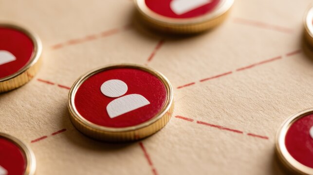Heart symbol on a map illustrating influencer micro-network concept for small creator connections and love