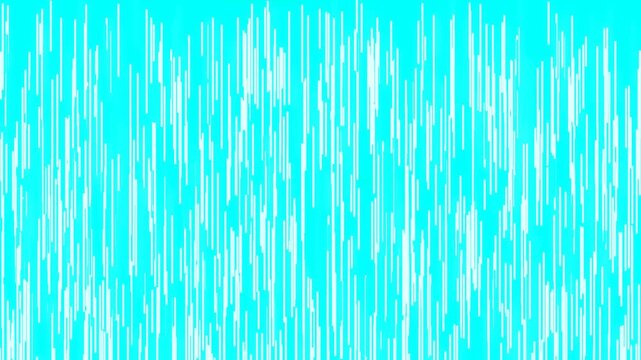 Vibrant Blue Rain Effect with Dynamic Waterfalls