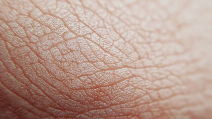 Fototapeta premium Extreme macro of human skin with natural tone and visible pores, suitable for dermatology, skincare education, and realistic texture backgrounds.