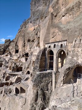 Vardzia is a cave town and monastery complex dating back to the 12th&ndash;13th centuries in southern Georgia's Samtskhe-Javakheti region. Monastery in the mountains