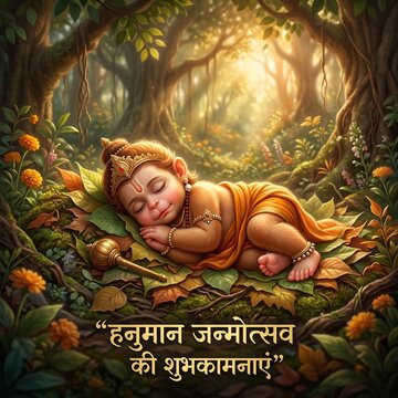 CUTE LITTLE LORD HANUMAN. HAPPY HANUMAN JAYANTI
