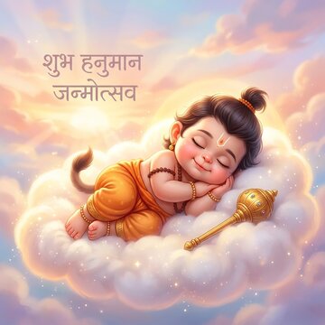CUTE LITTLE LORD HANUMAN. HAPPY HANUMAN JAYANTI