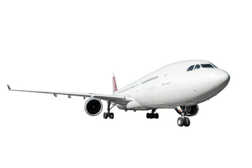 Obraz premium Big wide body passenger airliner isolated