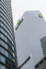 Fototapeta premium skyward view of TD Terrace, Toronto