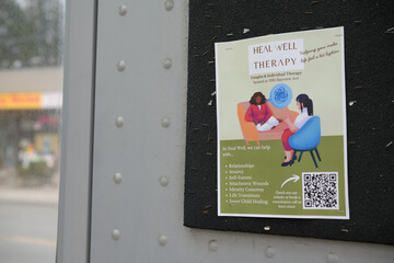 Fototapeta premium street poster for Heal Well Therapy, Toronto