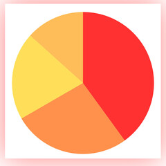 Fototapeta premium Business Pie Chart Graph, Financial Data Infographic Illustration