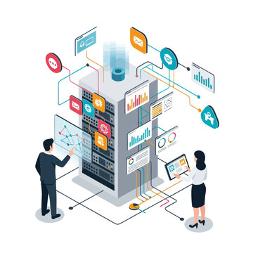 Data Analysis and Server Management with Visualized Information.