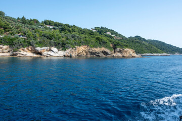Fototapeta premium The coastline of Skiathos Island, Sporades, Thessaly, Greece