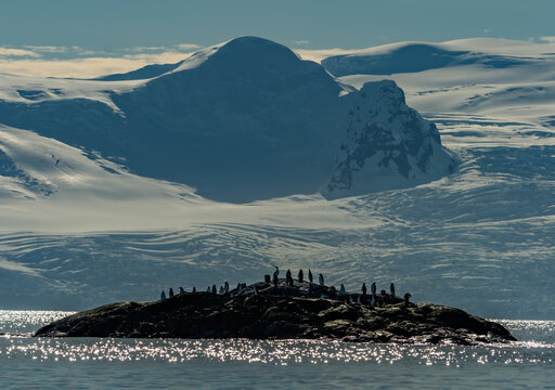 Continental Landing , Partal Point Antartica on a calm sunny day
