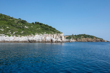 Obraz premium The coastline of Skiathos Island, Sporades, Thessaly, Greece