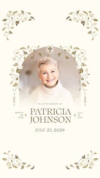 Funeral Program Video Template for memorial slideshow, tribute, obituary & Funeral Videos