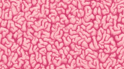 Fototapeta premium pink brain pattern seamless texture abstract neuroscience background