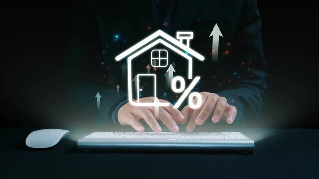 Real estate investment profit illustration showing rising house value, property return, and real estate profit growth. Real estate investment icons highlight ROI in real estate investment. Elide