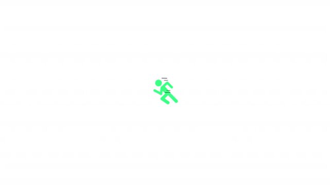 Runner Fitness Sprint Action Icon