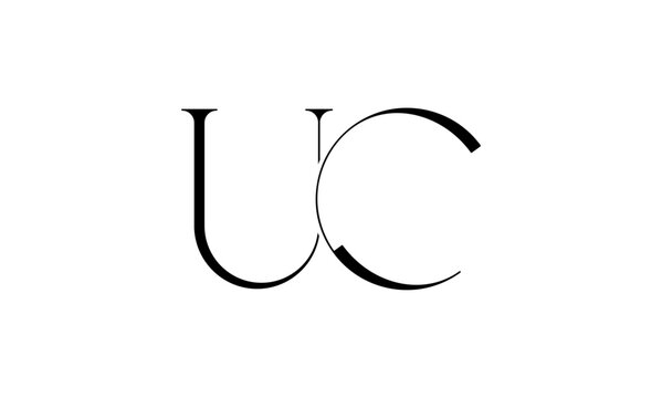 UC initial letter logo or UC monogram