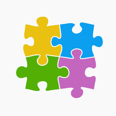 Fototapeta premium colorful puzzle background