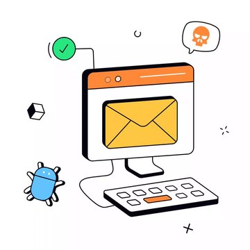 Computer System Threat Detection Animation