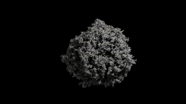 Basalt Rock Isolated On Transparent Background With Alpha Channel 4 K For Vfx, Game, And 3 D Projects