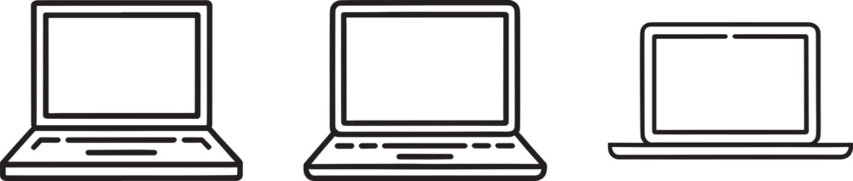 Black laptop and tablet on white background laptops tablets computer