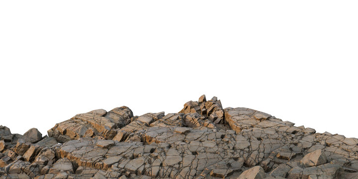 rock in the mountains png landscape cracked rocky terrain Isolated