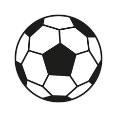 Fototapeta premium Soccer Ball Solid Icon. Football Sports Equipment Silhouette Symbol. Team Sport, Recreation, And Athletic Activity. Isolated Vector Illustration