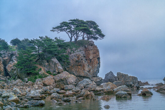 bays and coves of the Krabbe Peninsula in Primorye, Russia