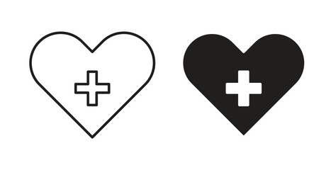 Obraz premium Health care icon symbol vector illustration. vector flat clipart object eps10