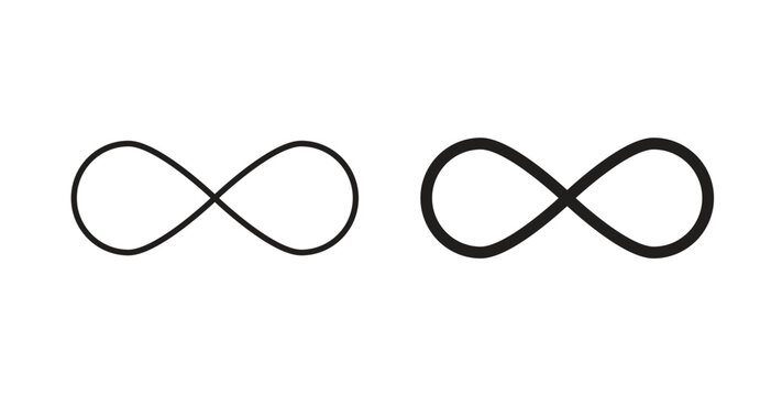 Infinite icon symbol vector illustration. vector flat clipart object eps10