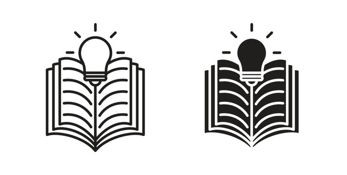 Knowledge icon symbol vector illustration. vector flat clipart object eps10