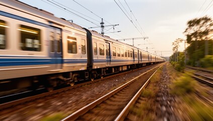 Fototapeta premium mooving train 