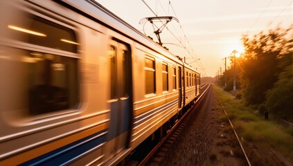 Obraz premium mooving train 