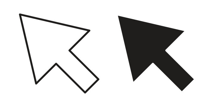 Mouse icon in black stroke eps vector graphic