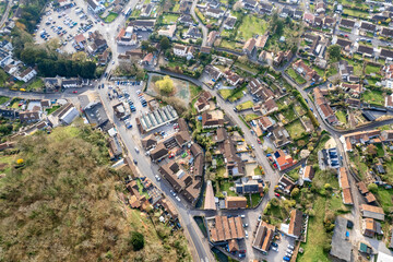 Cheddar, village of Somerset, England. The original location of the famous Cheddar Cheese