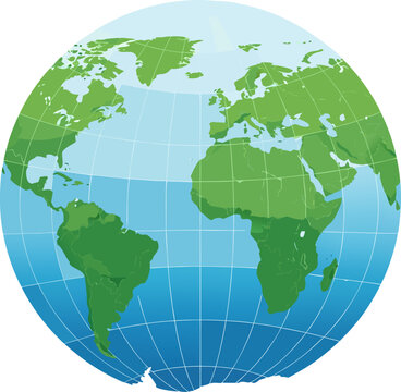 Globe Earth Planet World Map.