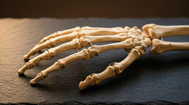 Articulated Skeleton Hand Model with Wired Bone Connections