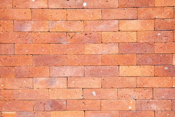 Fototapeta premium Red brick decoration wall on modern house construction interior design