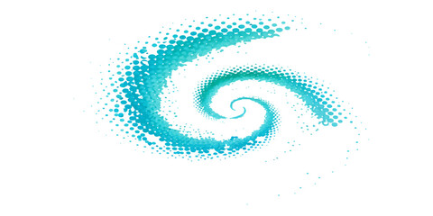 Obraz premium Abstract blue swirl and wave vector illustration featuring a bright spiral pattern with light curves and fluid textures on a decorative space backdrop