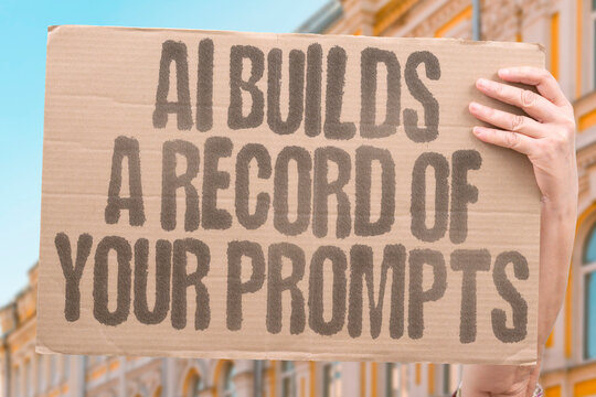 "AI builds a record of your prompts" Everything you type into AI builds a record of your prompts, preferences, and habits stored on remote servers. AI. TYPE. PRIVACY. TOOL. USER.