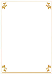 Obraz premium 高級感のあるゴールドのフレーム素材