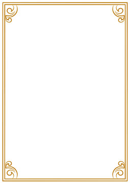 高級感のあるゴールドのフレーム素材