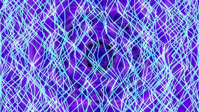 Dynamic Green Abstract Pattern with Crisscross Lines for Backgrounds