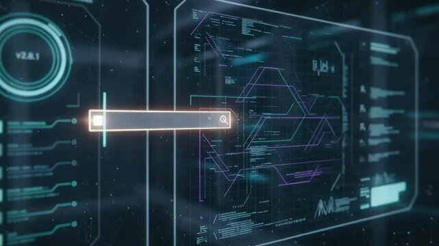 Medium shot of a split pane developer search interface highlighting version selector and codecentric results with focused search box and softly blurred surrounding content.