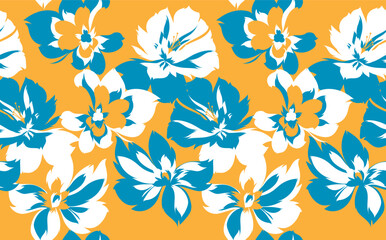 Fototapeta premium Seamless abstract pattern. Flowers pattern design.