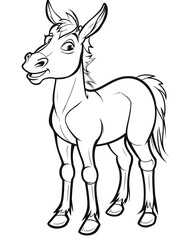 Fototapeta premium Animal Adults Coloring Pages, Animal Coloring Page, Animals Coloring Book, Animals Outline, Animals Lineart