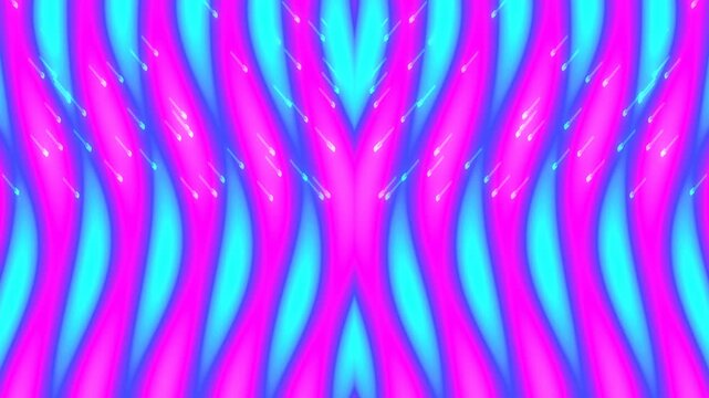 Abstract Colorful Waves with Vibrant Blue and Green Flowing Lines