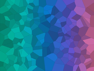 Obraz premium Abstract Voronoi Stained Glass Digital Illustration