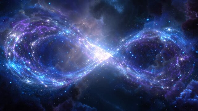Ethereal cosmic vortex illuminated by radiant stellar cloud formations, Futuristic starfield with glowing nebulae creating hypnotic hypnotic swirl