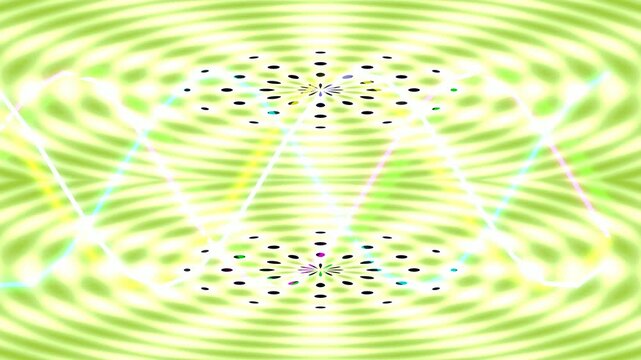 Colorful Light Waves and Digital Sound Frequencies Animation