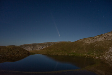 Tymfi's alpine (dragon)-lake and commet  © vasilis